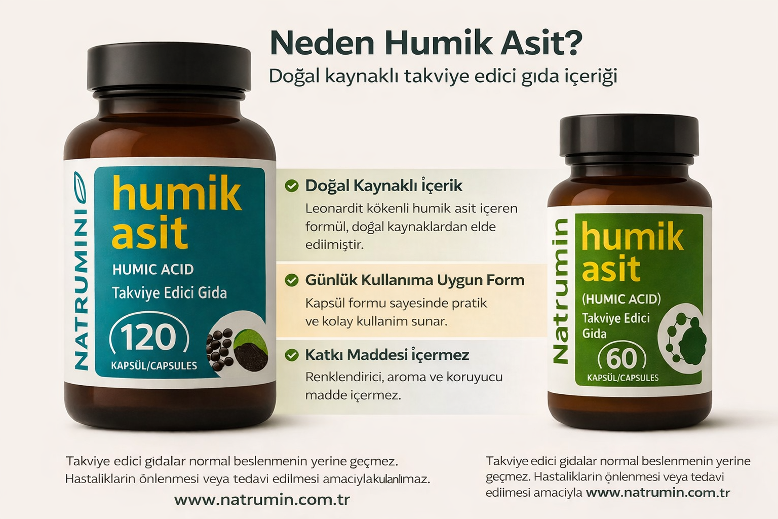 NATRUMİN HUMİK ASİT-DOĞAL MİNERALLİ ANTİOKSİDAN