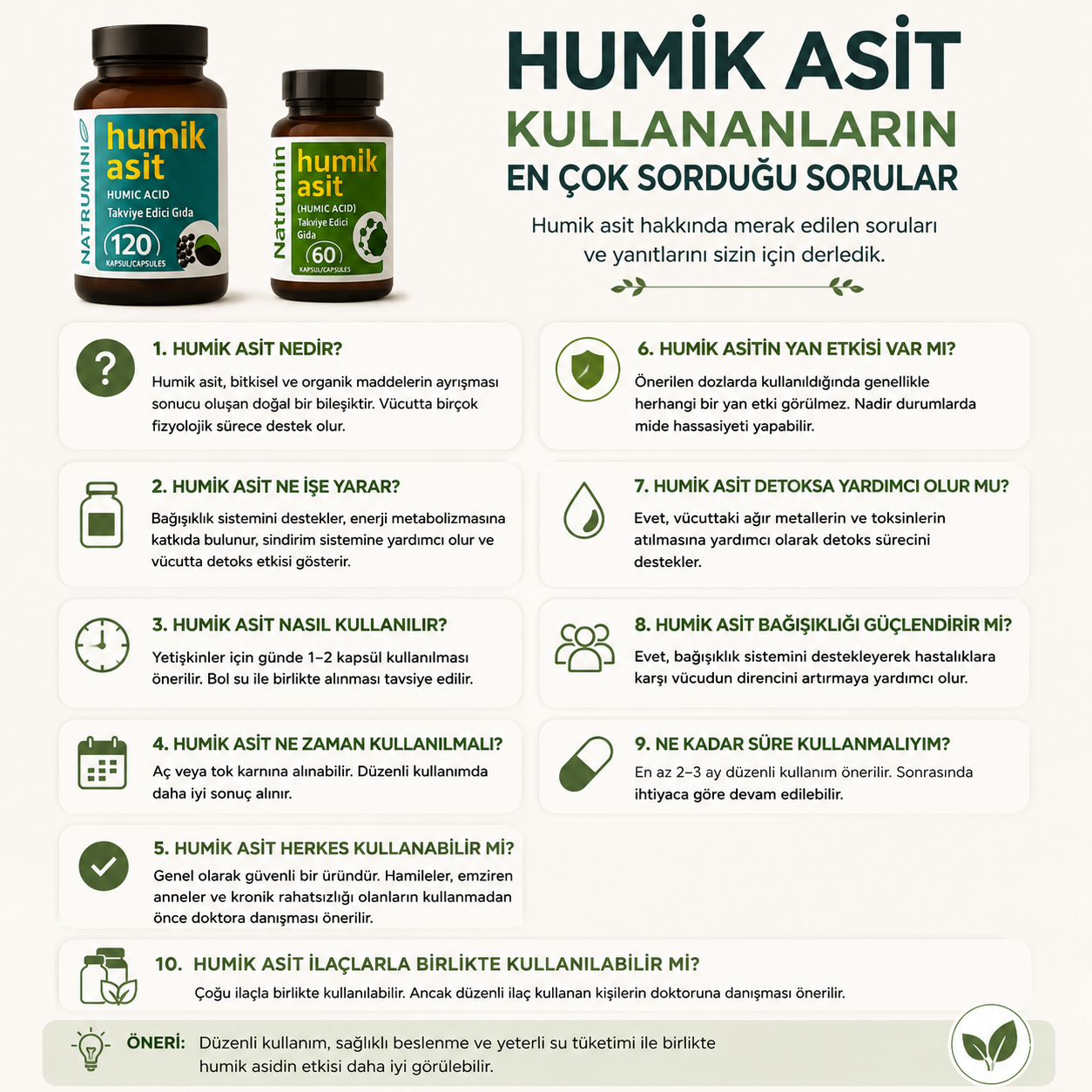 Humik Asit Kullananların En Çok Sorduğu Sorular