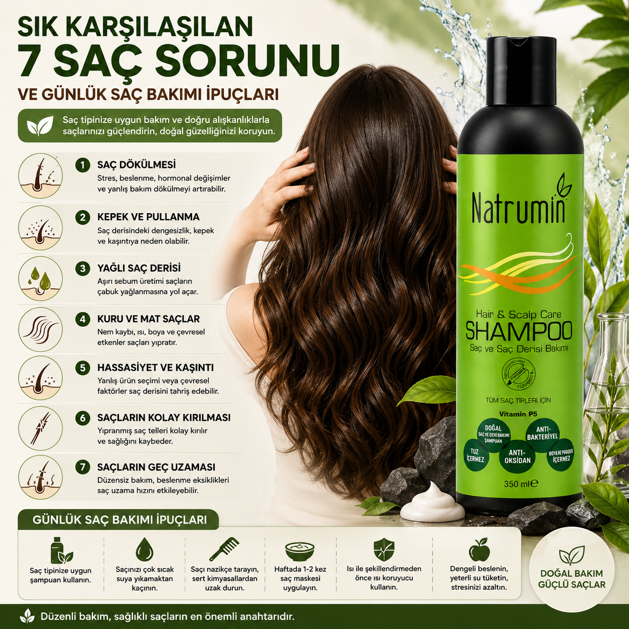 Sık Karşılaşılan 7 Saç Sorunu ve Günlük Saç Bakımı İpuçları