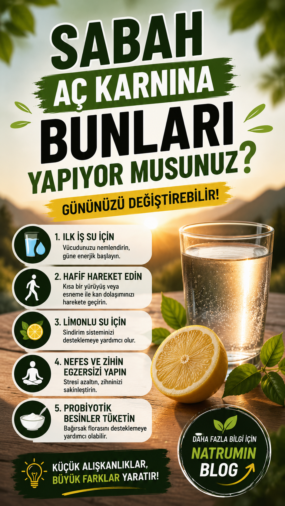 Sabah Aç Karnına Bunları Yapıyor musunuz?